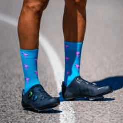 Calcetín Ciclismo Sporcks Flamingo Blue -Ciclismo Ventas calcetin ciclismo sporcks flamingo blue 4