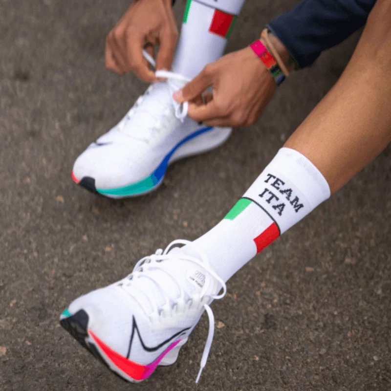 Calcetín Sporcks Team ITA Blanco 5 Calcetín Sporcks Team ITA Blanco - Imagen 3