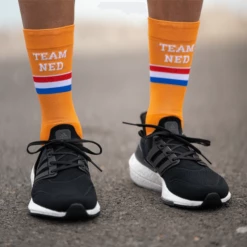 Calcetín Sporcks Team Ned Naranja -Ciclismo Ventas calcetin sporcks team ned naranja 1