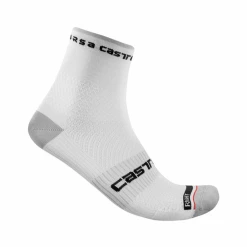 Calcetines Castelli Pro 9 Rosso Corsa Blanco