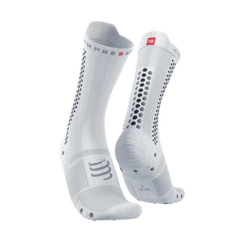 Calcetines Compressport Pro Racing V4.0 Bike Blanco 3 Calcetines Compressport Pro Racing V4.0 Bike Blanco