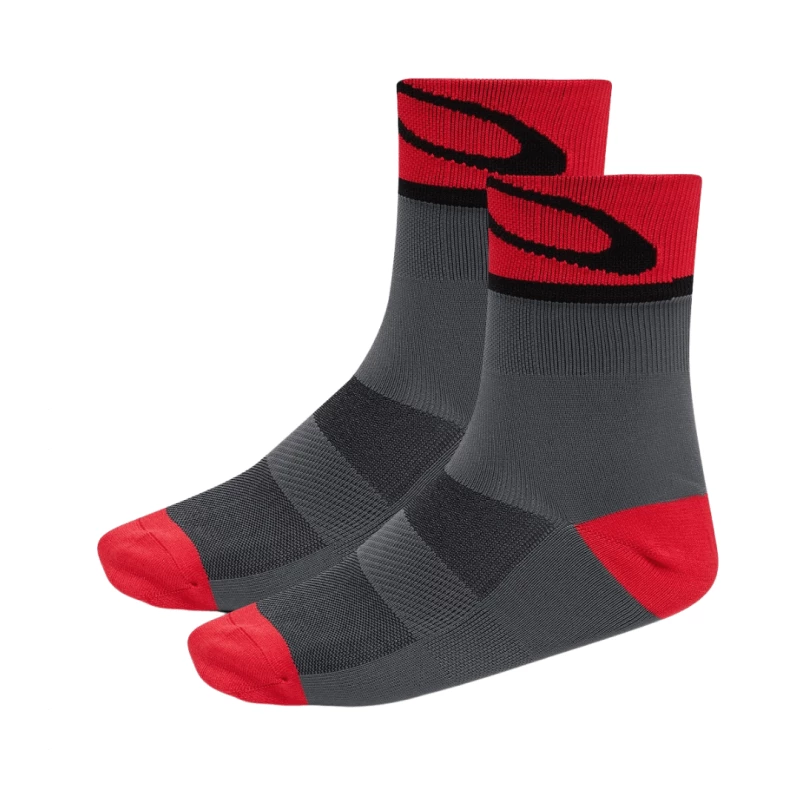 Calcetines Oakley 3.0 Gris Rojo 3 Calcetines Oakley 3.0 Gris Rojo