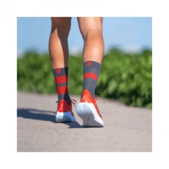 Calcetines Sporcks Rocky Gris Rojo -Ciclismo Ventas calcetines sporcks rocky gris rojo 3