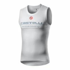 Camiseta Interior Castelli Active Cooling Sin Mangas Blanco Hombre