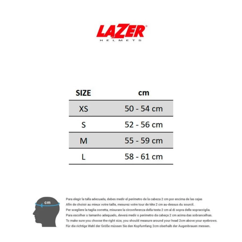 Casco Lazer Century Negro Mate 4 Casco Lazer Century Negro Mate - Imagen 2