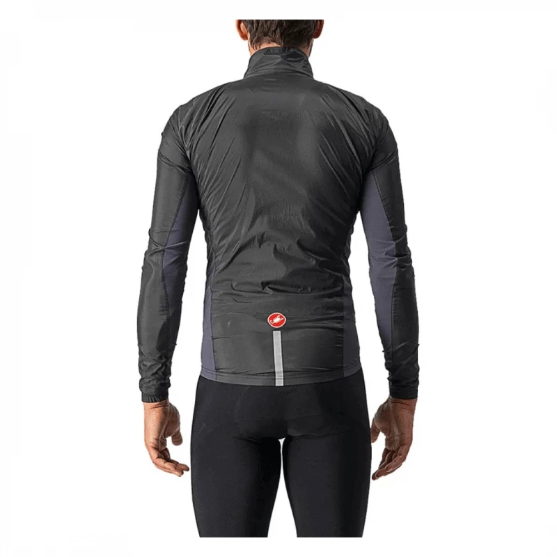Chaqueta Cortavientos Castelli Squadra Stretch Negro Claro 4 Chaqueta Cortavientos Castelli Squadra Stretch Negro Claro - Imagen 2