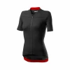 Maillot Castelli Anima 3 Manga Corta Negro Rojo Mujer -Ciclismo Ventas maillot castelli anima 3 manga corta negro rojo mujer