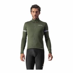 Maillot Castelli Fondo 2 FZ Manga Larga Verde Militar
