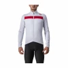 Maillot Castelli Puro 3 FZ Manga Larga Gris Plateado -Ciclismo Ventas maillot castelli puro 3 fz manga larga gris plateado