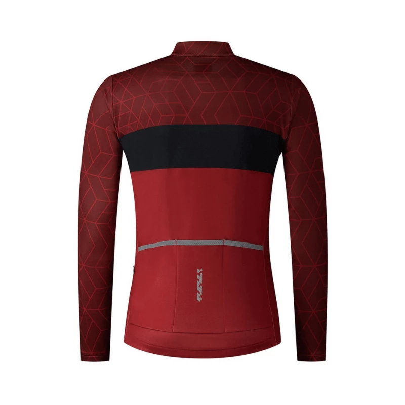 Maillot Shimano Vertex Manga Larga Rojo 4 Maillot Shimano Vertex Manga Larga Rojo - Imagen 2