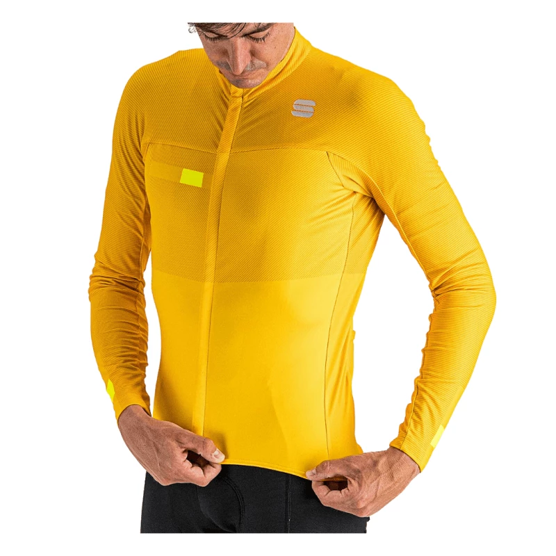Maillot Sportful Bodyfit Pro Thermal Amarillo 6 Maillot Sportful Bodyfit Pro Thermal Amarillo - Imagen 4