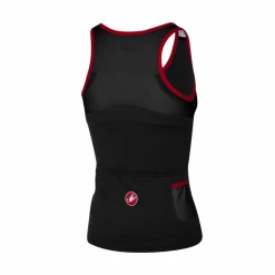 Top Castelli Solare Negro Rojo Mujer -Ciclismo Ventas top castelli solare negro rojo mujer 1