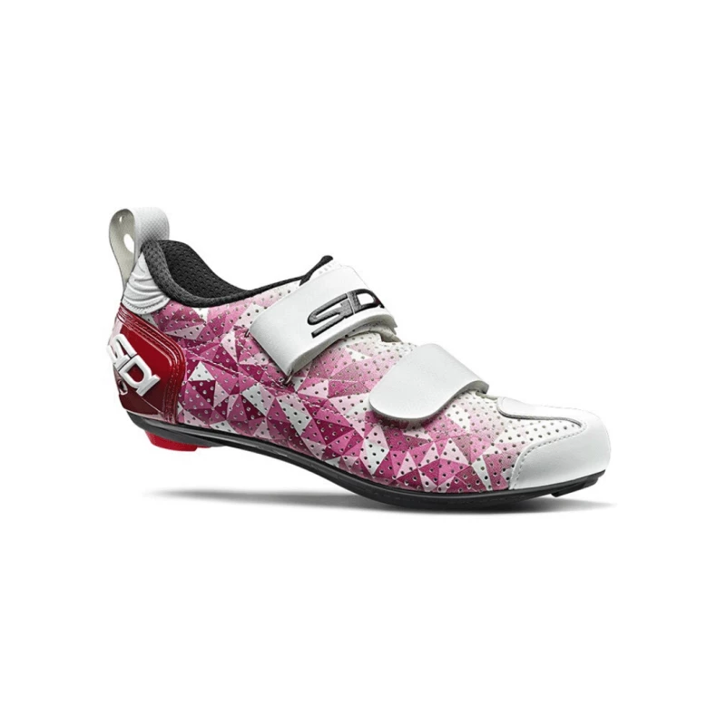 Zapatillas Sidi T5 Air Carbon Rosa Blanco Mujer Triatlón 3 Zapatillas Sidi T5 Air Carbon Rosa Blanco Mujer Triatlón
